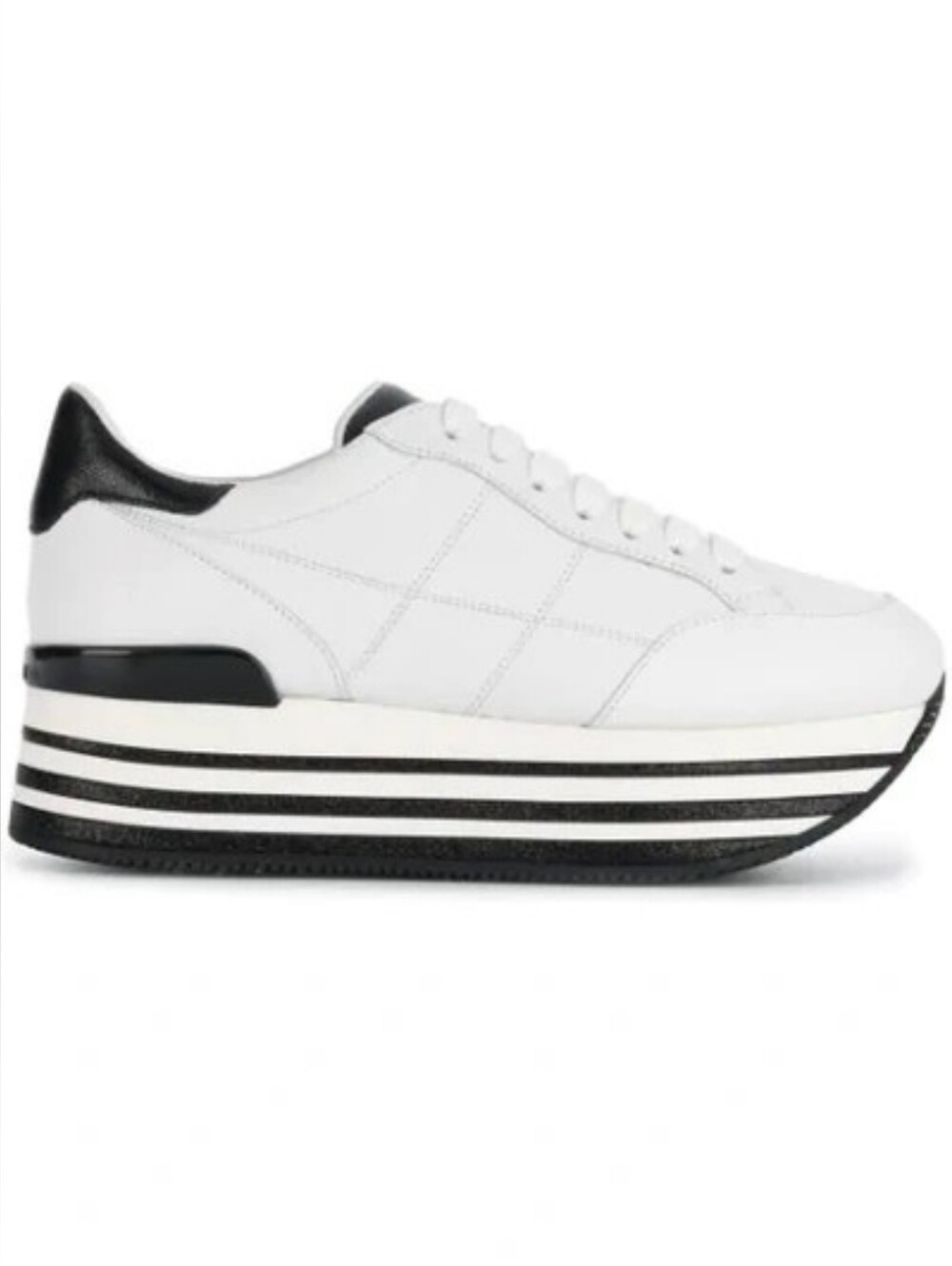 HOGAN H368 Platform Leather Sneakers 37.5